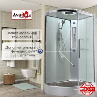 Душевая кабина EM2912RLEDT прозрачная